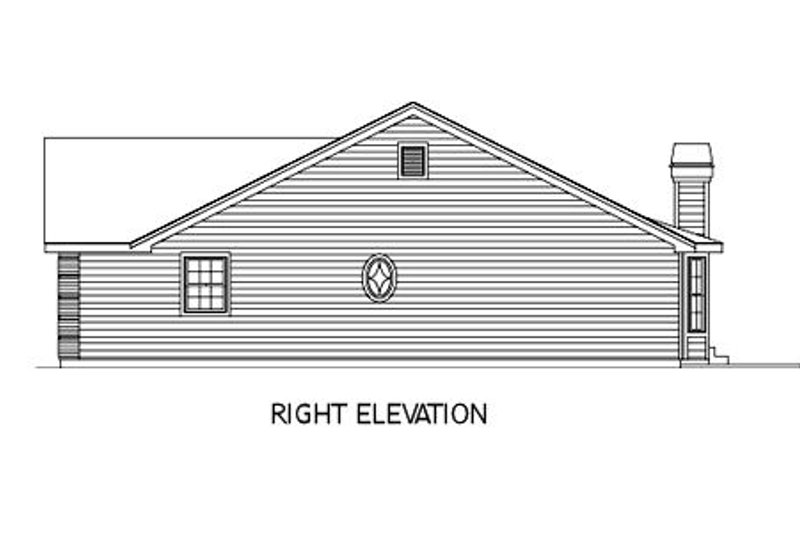 Home Plan - Exterior - Other Elevation for Traditional House Plan #57-180 - 3 bed, 2 bath