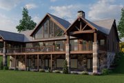 Ranch Style House Plan - 3 Beds 3.5 Baths 3415 Sq/Ft Plan #923-88 Exterior 