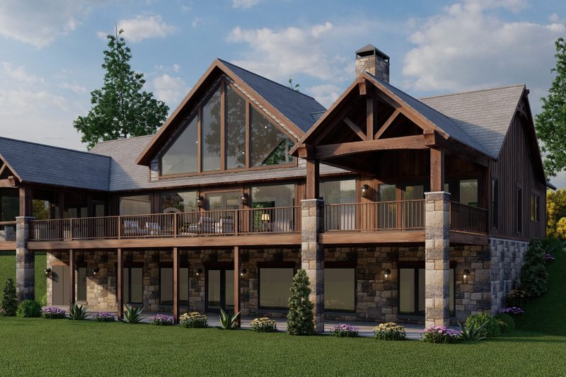 House Design - Exterior - Other Elevation 3 for Ranch House Plan #923-88 - 3 bed, 3.5 bath