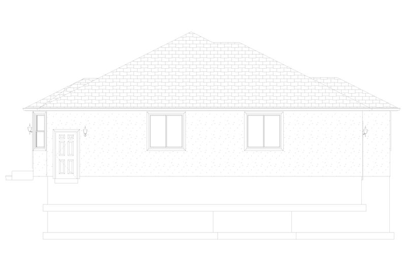 House Design - Exterior - Other Elevation for Ranch House Plan #1060-396 - 2 bed, 2 bath
