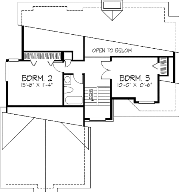 House Design - Floor Plan - Upper Floor Plan #320-349
