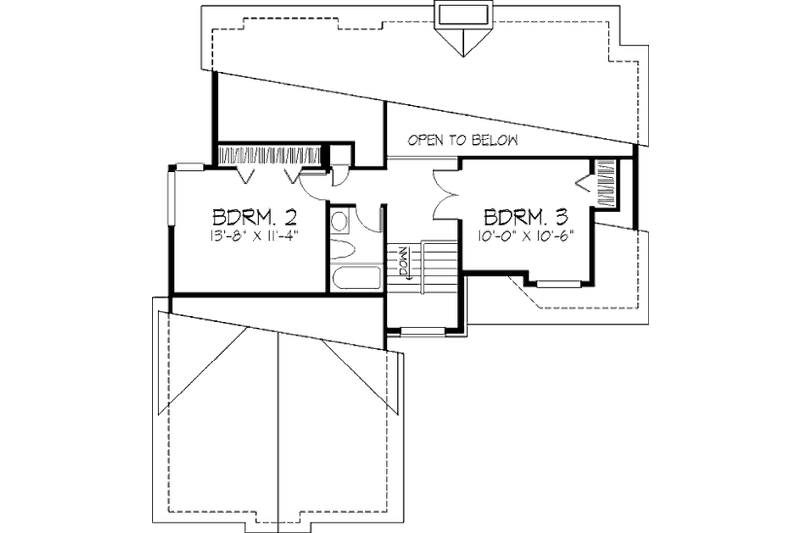Home Plan - Floor Plan - Upper Floor House Plan #320-349 - 3 bed, 2.5 bath