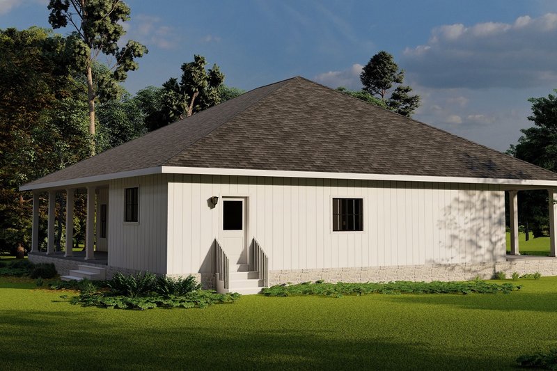 Architectural House Design - Exterior - Other Elevation for Southern House Plan #44-255 - 3 bed, 2 bath