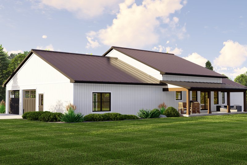 House Blueprint - Exterior - Other Elevation 1 for Country House Plan #1064-234 - 3 bed, 2 bath