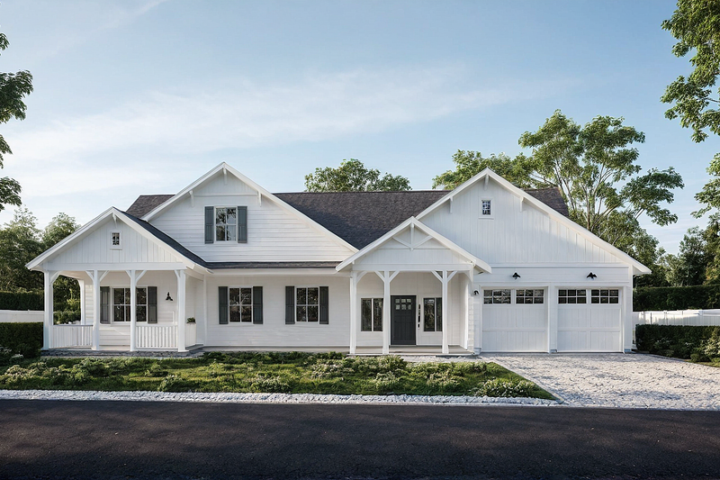 House Blueprint - Photo 7 for Farmhouse House Plan #1109-26 - 3 bed, 3.5 bath
