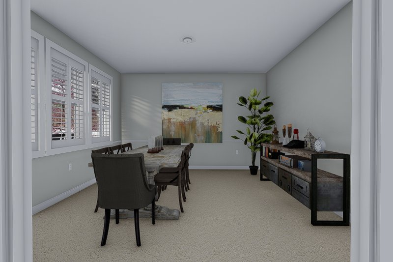 Dream House Plan - Interior - Dining Room for Craftsman House Plan #1060-55 - 5 bed, 3 bath