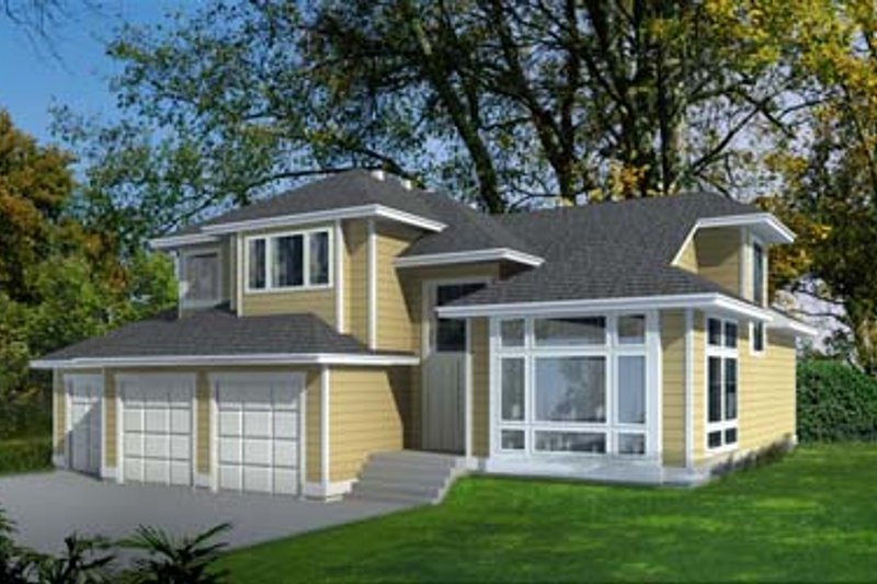 Dream House Plan - Traditional Exterior - Front Elevation Plan #100-415