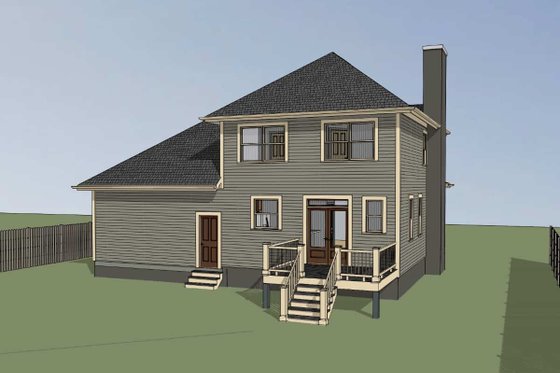 Exterior - Other Elevation for Southern House Plan #79-168 - 3 bed, 2.5 bath