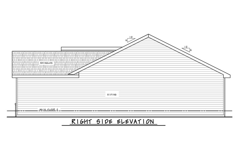 Architectural House Design - Exterior - Other Elevation 1 for Modern House Plan #20-2651 - 2 bed, 2 bath