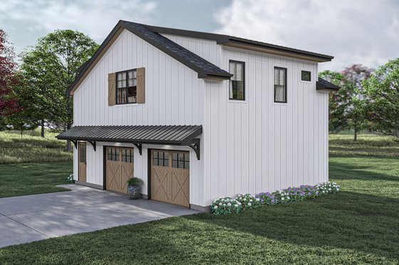 Exterior - Other Elevation for Barndominium House Plan #455-501 - 1 bed, 1 bath