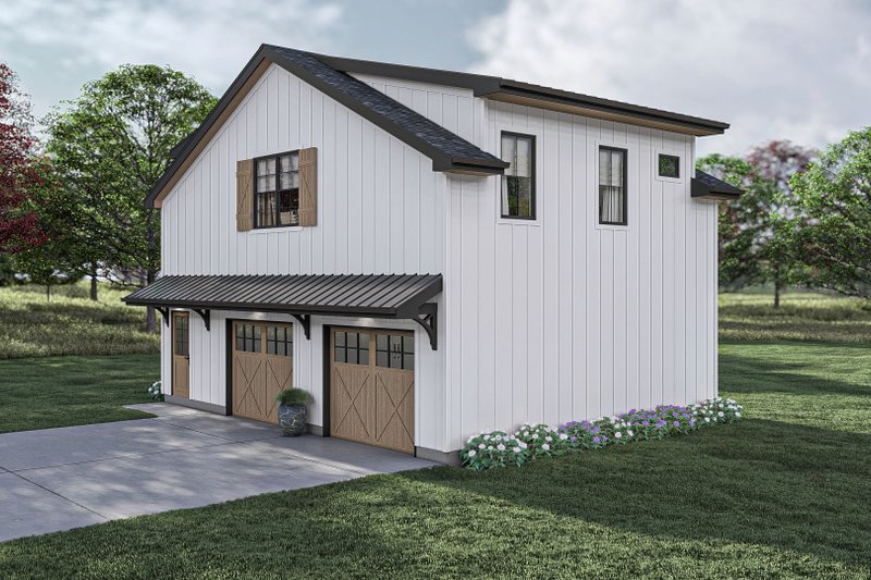 Architectural House Design - Exterior - Other Elevation for Barndominium House Plan #455-501 - 1 bed, 1 bath