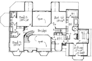 European Style House Plan - 4 Beds 2.5 Baths 4378 Sq/Ft Plan #308-162 