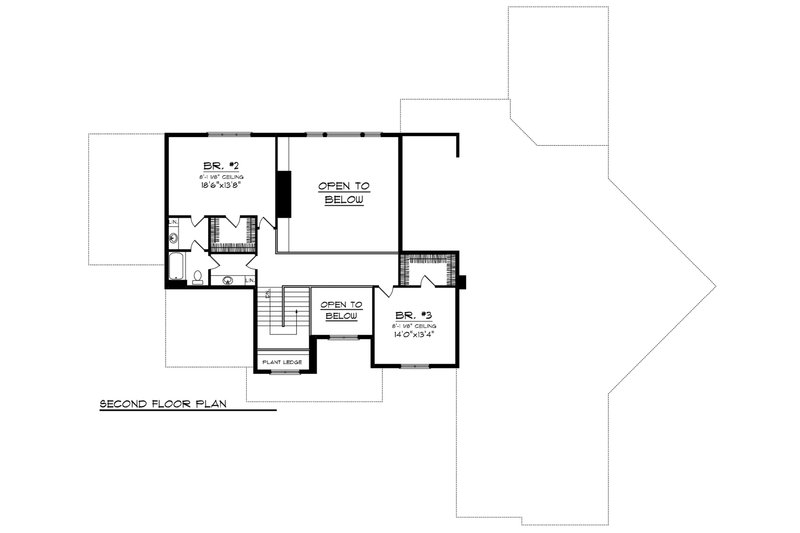 Dream House Plan - Floor Plan - Upper Floor for Traditional House Plan #70-1147 - 3 bed, 2.5 bath