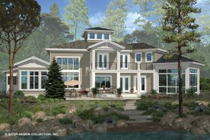 Exterior - Rear Elevation for Contemporary House Plan #930-506 - 3 bed, 3.5 bath