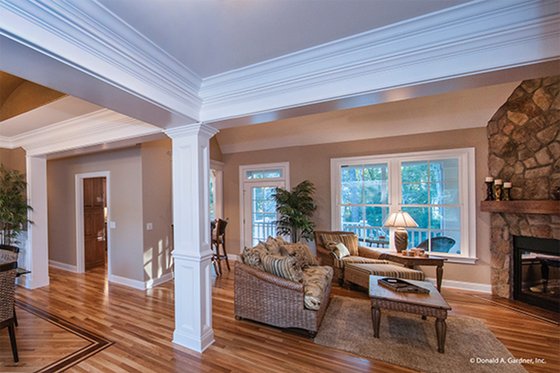 Interior - Family Room 2 for European House Plan #929-27 - 4 bed, 3 bath