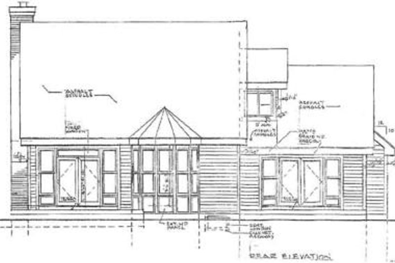 Dream House Plan - Exterior - Rear Elevation for Traditional House Plan #3-141 - 4 bed, 2.5 bath