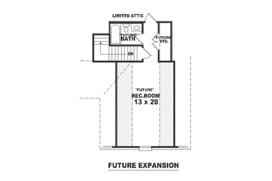 Floor Plan - Other Floor for Traditional House Plan #81-295 - 3 bed, 2 bath