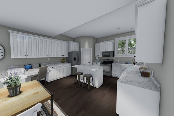 Interior - Kitchen 1 for Traditional House Plan #1060-37 - 3 bed, 2.5 bath