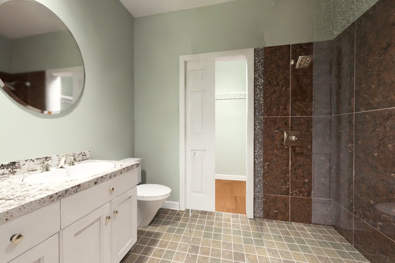 Architectural House Design - Interior - Master Bathroom for Modern House Plan #513-2469 - 3 bed, 2 bath