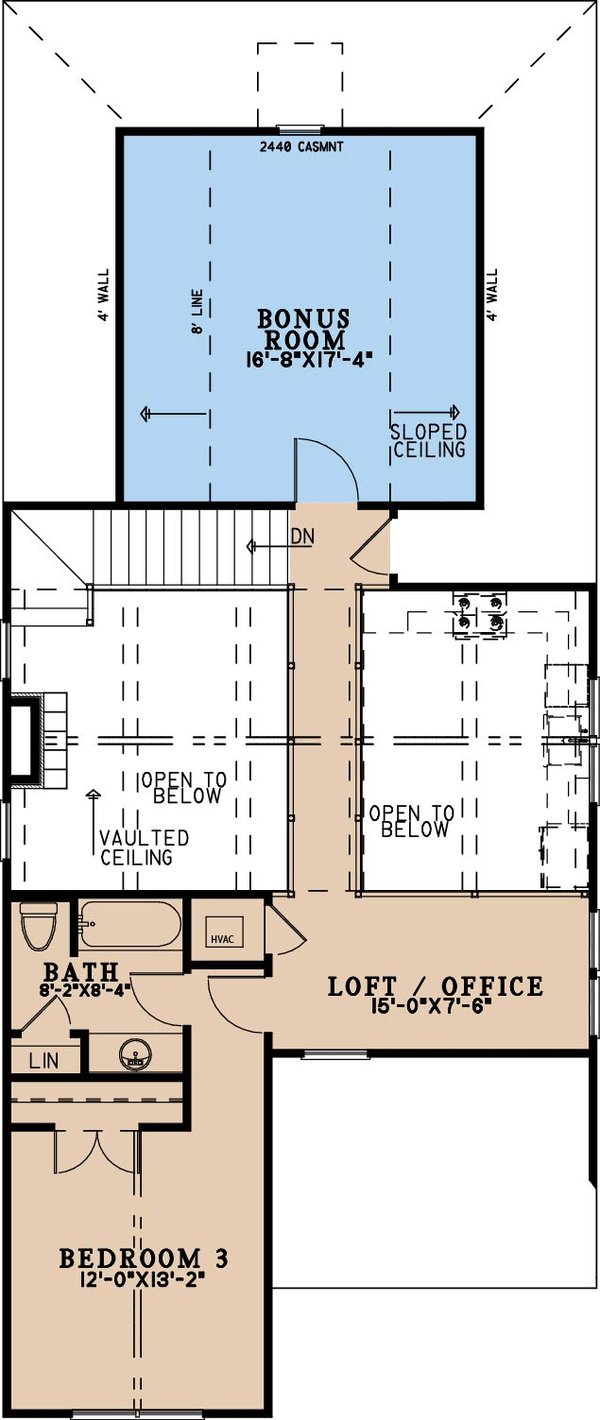 House Blueprint - Floor Plan - Other Floor for Farmhouse House Plan #923-484 - 3 bed, 2.5 bath