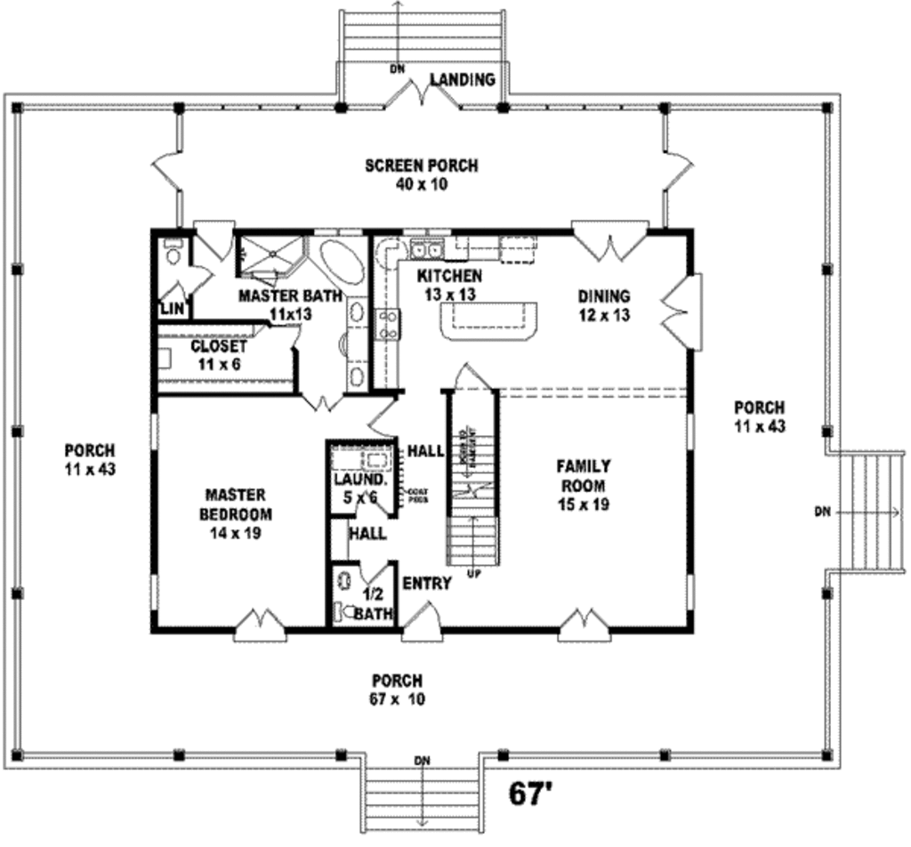 Farmhouse Style House Plan 3 Beds 2.5 Baths 2400 Sq/Ft
