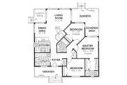 Traditional Style House Plan - 3 Beds 2 Baths 1161 Sq/Ft Plan #18-175 