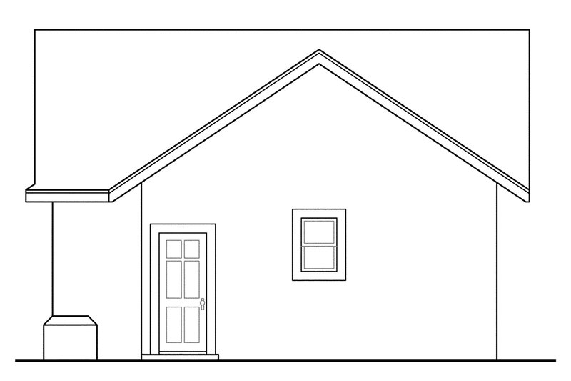 Home Plan - Exterior - Other Elevation 1 for Mediterranean House Plan #124-654, 0 bath