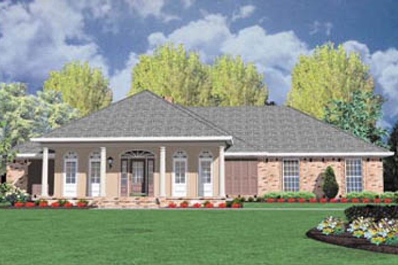 House Plan Design - Traditional Exterior - Front Elevation Plan #36-181