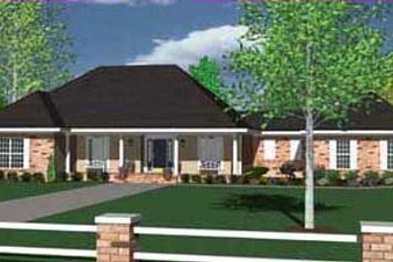 Ranch Style House Plan - 3 Beds 3.5 Baths 2862 Sq/Ft Plan #36-477