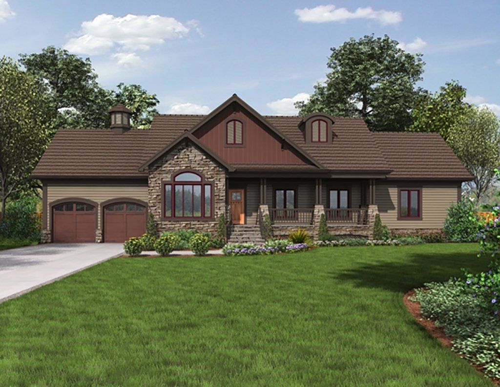 Craftsman Style House Plan - 4 Beds 2 Baths 1933 Sq/Ft Plan #56-637