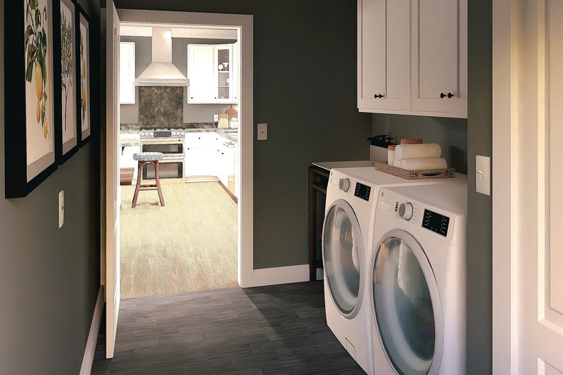 House Design - Interior - Laundry for Farmhouse House Plan #44-278 - 5 bed, 3 bath