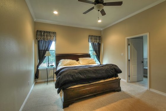 Interior - Master Bedroom for European House Plan #430-52 - 3 bed, 2 bath