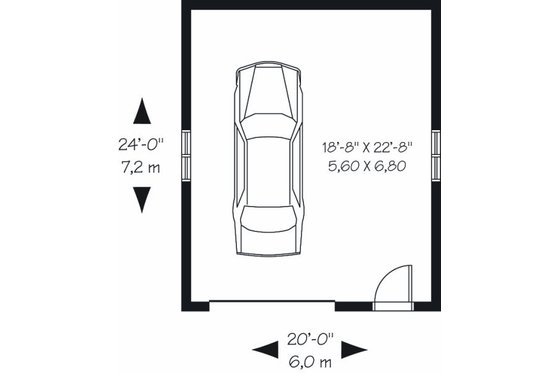 Floor Plan - Main Floor for Traditional House Plan #23-769, 0 bath