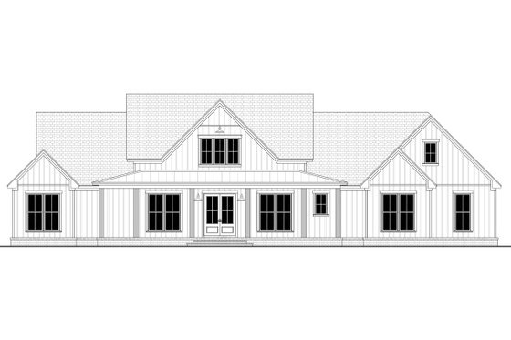 Exterior - Front Elevation 9 for Farmhouse House Plan #430-378 - 4 bed, 3.5 bath