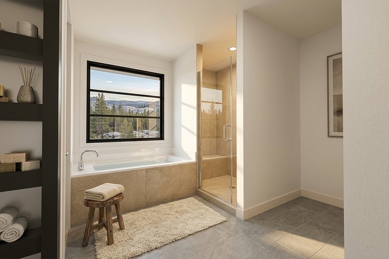 Home Plan - Interior - Master Bathroom 1 for Farmhouse House Plan #928-451 - 4 bed, 3.5 bath