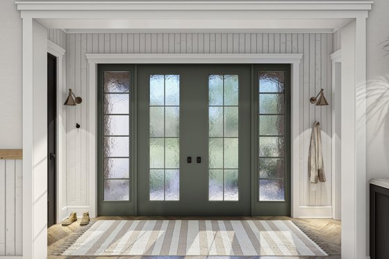 Interior - Entry for Cottage House Plan #455-299 - 3 bed, 2.5 bath