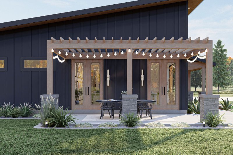 House Design - Exterior - Other Elevation 3 for Barndominium House Plan #455-252 - 2 bed, 2 bath