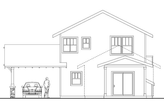 Exterior - Other Elevation for Craftsman House Plan #124-609 - 3 bed, 2.5 bath