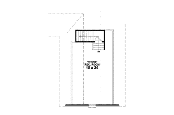 Floor Plan - Upper Floor for European House Plan #81-1198 - 3 bed, 2 bath