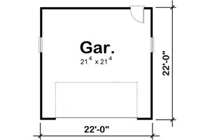 Floor Plan - Main Floor for Traditional House Plan #20-2377, 0 bath