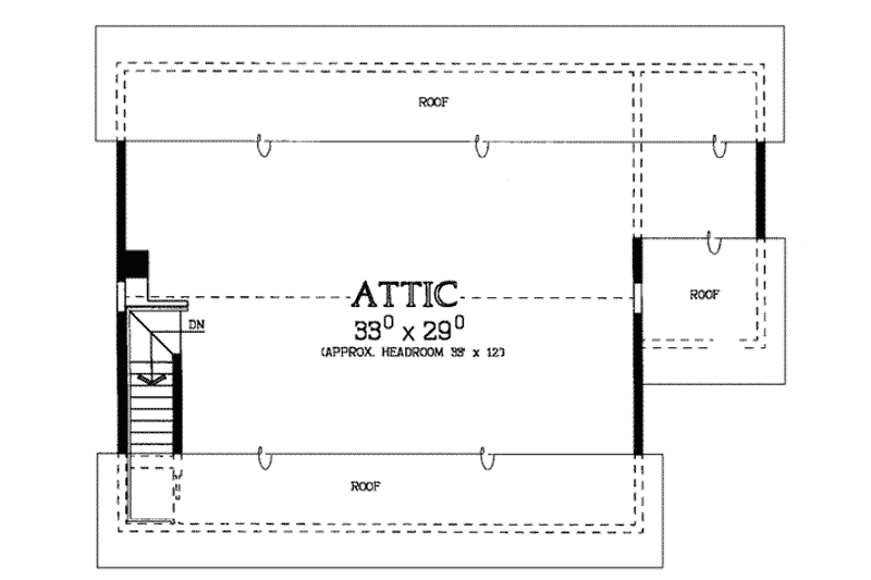 Home Plan - Floor Plan - Other Floor for Traditional House Plan #72-156 - 4 bed, 2.5 bath