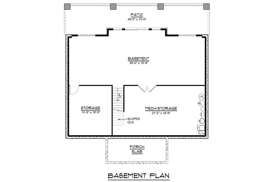 Floor Plan - Other Floor for Modern House Plan #1064-317 - 3 bed, 2 bath