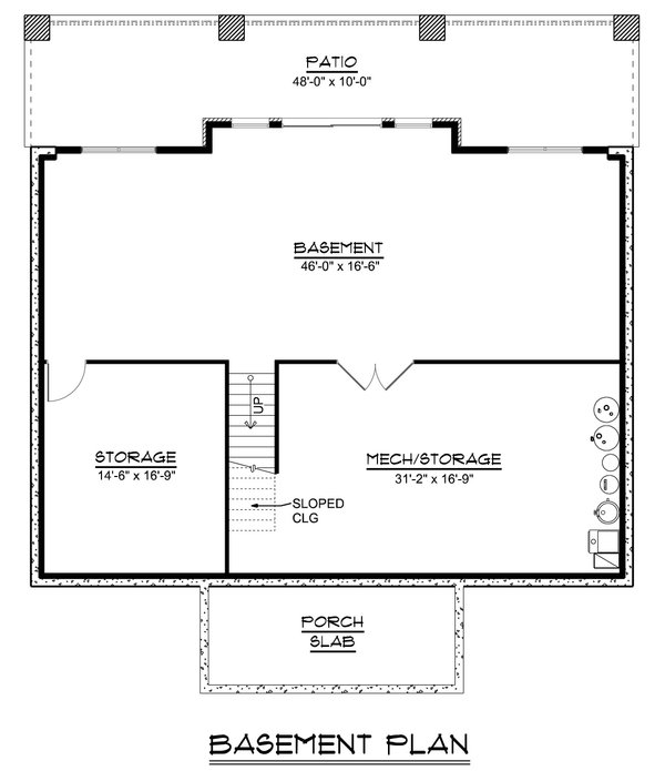 Floor Plan - Other Floor for Modern House Plan #1064-317 - 3 bed, 2 bath