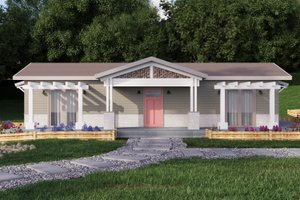 Craftsman Exterior - Front Elevation Plan #1106-191