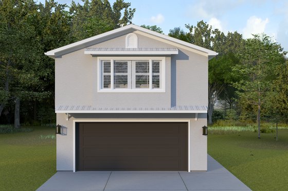 Exterior - Front Elevation 3 for Traditional House Plan #1060-460 - 1 bed, 1.5 bath