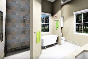 Interior - Master Bathroom 1 for Bungalow House Plan #44-238 - 2 bed, 2 bath