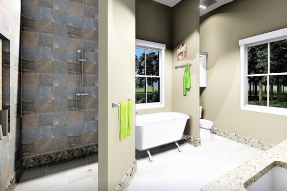 Interior - Master Bathroom 1 for Bungalow House Plan #44-238 - 2 bed, 2 bath