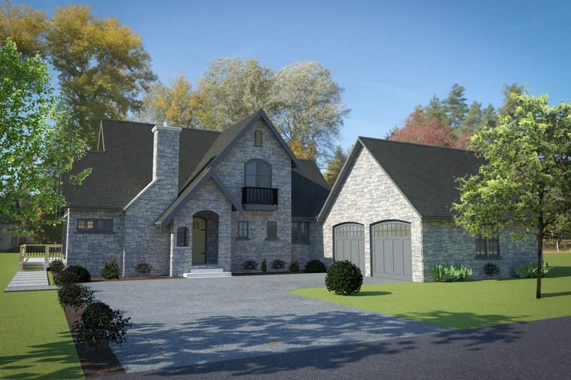 Architectural House Design - Cottage Exterior - Front Elevation Plan #1070-213