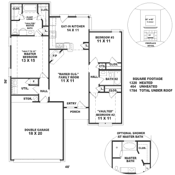 European Floor Plan - Main Floor Plan #81-174
