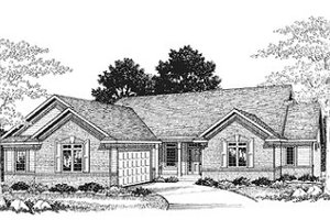Traditional Exterior - Front Elevation Plan #70-446